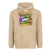 Mushroom mardi gras with  lip olivia Heavyweight Hoodie - OliviaCreatesArt