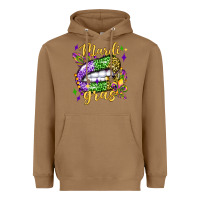 Toasted Coconut mardi gras with  lip olivia Heavyweight Hoodie - OliviaCreatesArt