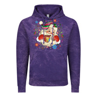 Cloud Purple mexican christmas santa Vintage Hoodie - MaliasSmallBusiness