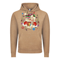 Vintage Coffee mexican christmas santa Vintage Hoodie - MaliasSmallBusiness