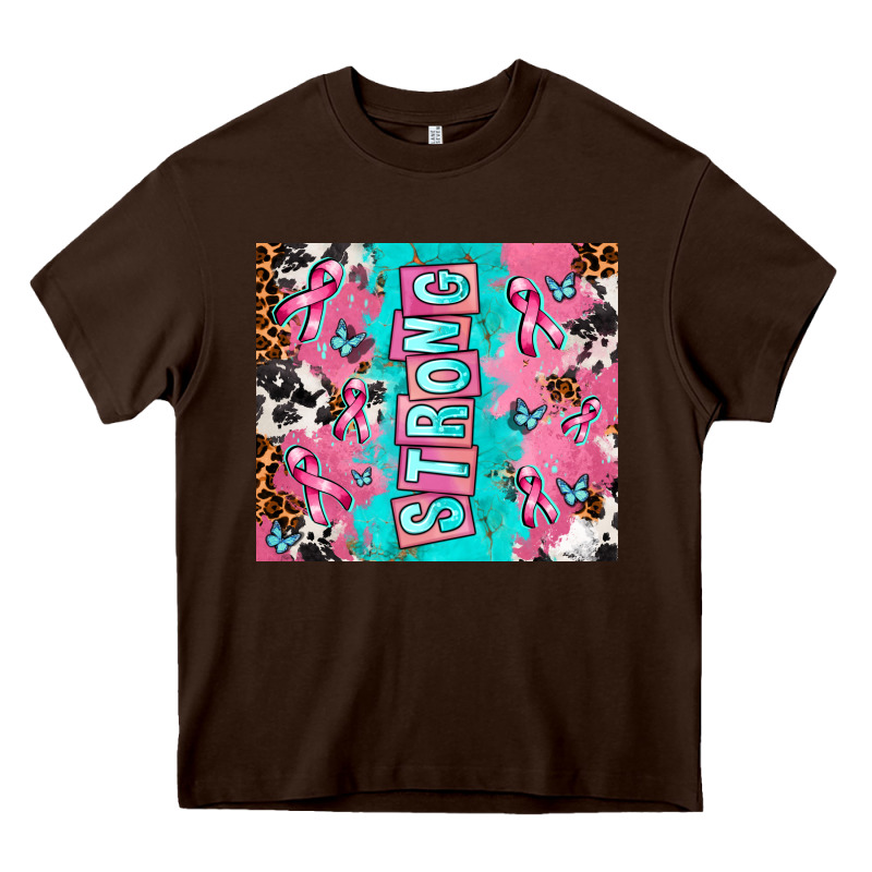 Breast Cancer Awareness Strong Heavy Core Tee by AdoDesignShop | Teevron