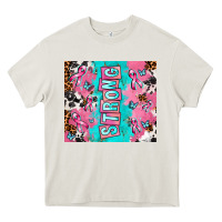 Cream breast cancer awareness strong Heavy Core Tee - AdoDesignShop