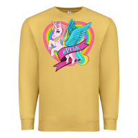 Antique Gold pride lgbtq unicorn Premium Sweatshirt - OliviaCreatesArt