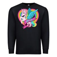 Black pride lgbtq unicorn Premium Sweatshirt - OliviaCreatesArt