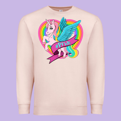 Pride Lgbtq Unicorn Premium Sweatshirt Designed By Oliviacreatesart