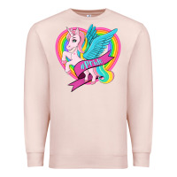 Pale Pink pride lgbtq unicorn Premium Sweatshirt - OliviaCreatesArt