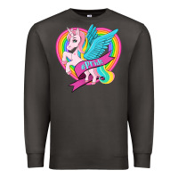 Smoke pride lgbtq unicorn Premium Sweatshirt - OliviaCreatesArt
