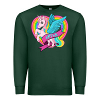 Sports Green pride lgbtq unicorn Premium Sweatshirt - OliviaCreatesArt
