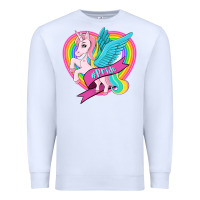 White pride lgbtq unicorn Premium Sweatshirt - OliviaCreatesArt