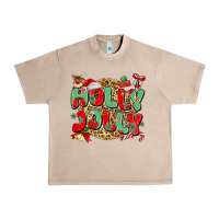 French Oak holly jolly christmas Urban Heavy Tee - MaliasSmallBusiness