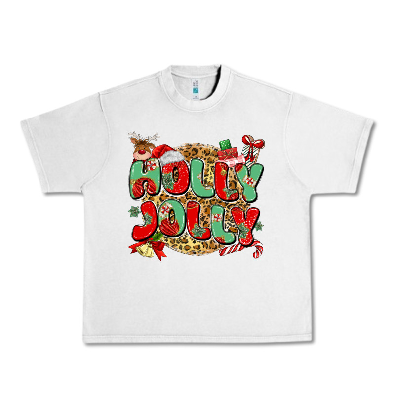 Holly Jolly Christmas Urban Heavy Tee by MaliasSmallBusiness | Teevron