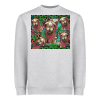 Heather Grey camel face Heavyweight Sweatshirt - BarkalooDesign