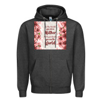 Charcoal Heather to the world you are a mother but to your family y Zipper Hoodie - TumblerDesignByShophia