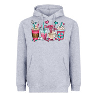 Heather Grey nurse coffee cups Heavyweight Hoodie - OliviaCreatesArt