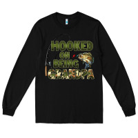 Black fish lures hooked on being grandpa Long Sleeve Tee - Artiststas