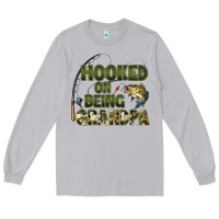 Moon Dust fish lures hooked on being grandpa Long Sleeve Tee - Artiststas