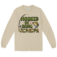 Mushroom fish lures hooked on being grandpa Long Sleeve Tee - Artiststas