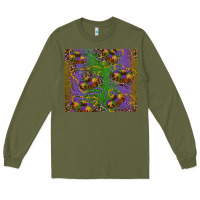 Army Green mardi gras king cake leopard Long Sleeve Tee - RanaPortraitStore