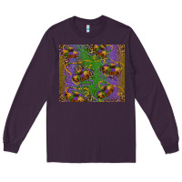 Plum mardi gras king cake leopard Long Sleeve Tee - RanaPortraitStore
