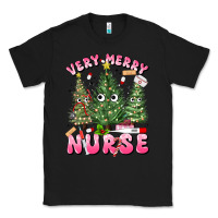 Black very merry nurse Classic Tee - MaliasSmallBusiness