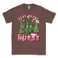 Chestnut very merry nurse Classic Tee - MaliasSmallBusiness