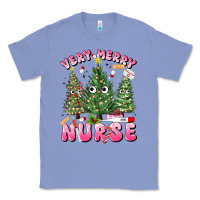 Colony Blue very merry nurse Classic Tee - MaliasSmallBusiness