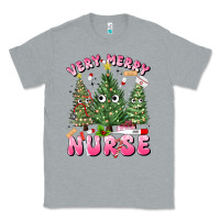 Heather Grey very merry nurse Classic Tee - MaliasSmallBusiness