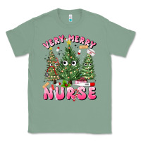 Sage very merry nurse Classic Tee - MaliasSmallBusiness
