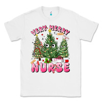 White very merry nurse Classic Tee - MaliasSmallBusiness