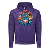 Cloud Purple American honey smiley Vintage Hoodie - NancyCooperArtShop