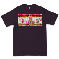 Plum pink camouflage egg hunter bunny   license plate Premium Tee - BarkalooDesign