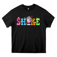Black shake with milkshake Heavy Core Tee - AdoDesignShop
