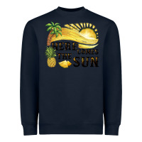 Navy here comes the sun Heavyweight Sweatshirt - BarkalooDesign