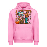 Fuchsia Pink Fall Autumn Leopard Mini Urban Hoodie - LillyAllenDesigns