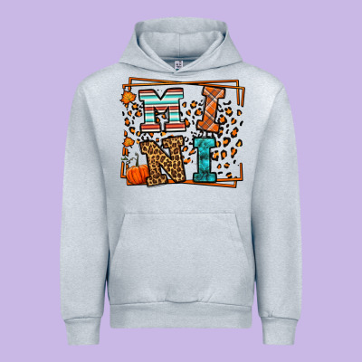 Fall Autumn Leopard Mini Urban Hoodie Designed By Lillyallendesigns