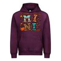Mauve Wine Fall Autumn Leopard Mini Urban Hoodie - LillyAllenDesigns
