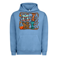 Pigment Pebble Blue Fall Autumn Leopard Mini Urban Hoodie - LillyAllenDesigns