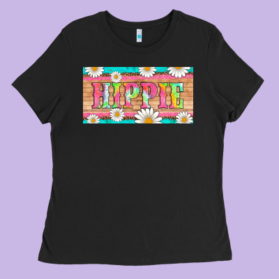 Hippie And Daisys License Plate Template Ladies Tee Designed By Artiststas