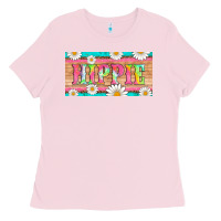 Bubblegum Pink hippie and daisys license plate template Ladies Tee - Artiststas
