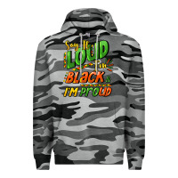 Slate Camo Say it loud i'm black and i'm proud Premium Hoodie - HowdyJamesFarm