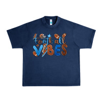 Navy football vibes Urban Heavy Tee - MaliasSmallBusiness