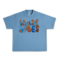 Pebble Blue football vibes Urban Heavy Tee - MaliasSmallBusiness