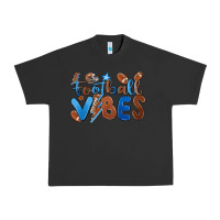 Pigment Black football vibes Urban Heavy Tee - MaliasSmallBusiness