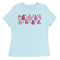 Pink Christmas Cakes Ladies Tee | Teevron