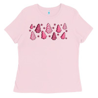 Bubblegum Pink pink christmas cakes Ladies Tee - Jasminsmagicworld