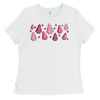 White pink christmas cakes Ladies Tee - Jasminsmagicworld