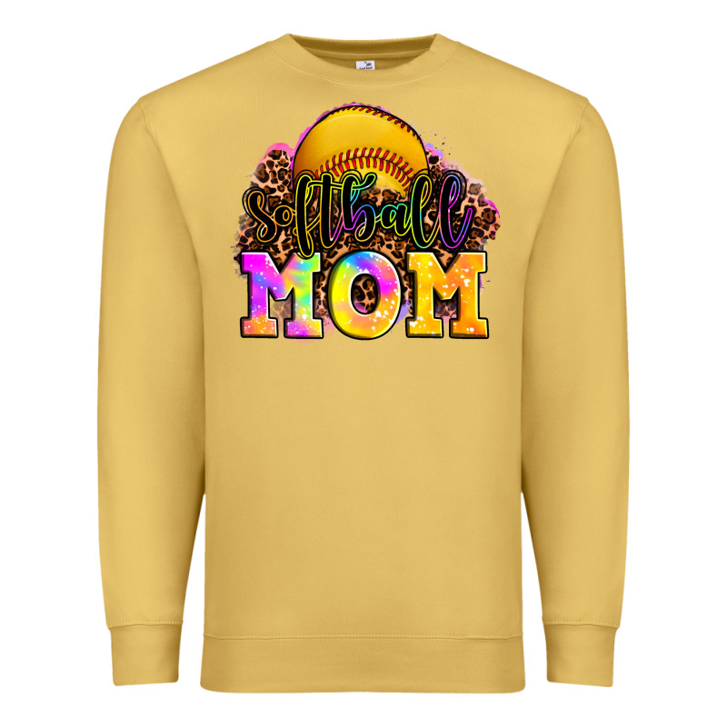 Softball Mom Premium Sweatshirt by OliviaCreatesArt | Teevron