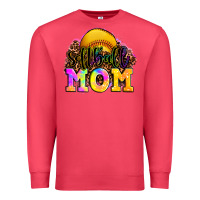 Cardinal softball mom Premium Sweatshirt - OliviaCreatesArt