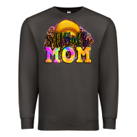 Smoke softball mom Premium Sweatshirt - OliviaCreatesArt