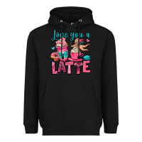 Black love you a latte Heavyweight Hoodie - OliviaCreatesArt